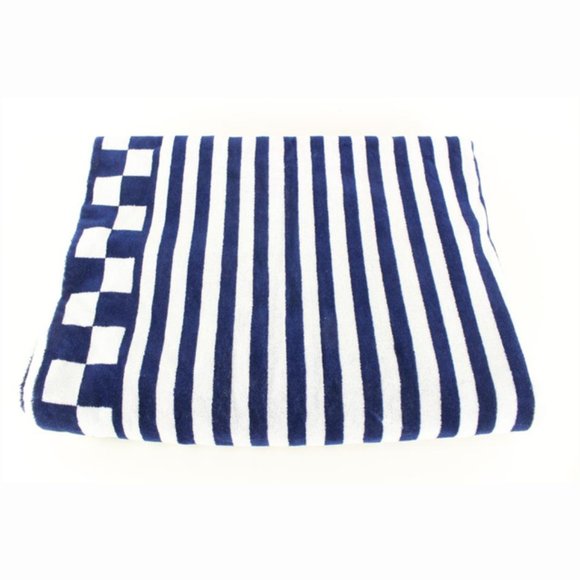 Louis Vuitton Navy Stripe LV Graphical Beach Towel 82LZ525S - Picture 7 of 12